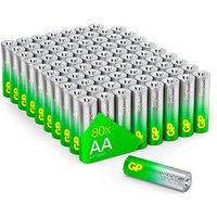 80 GP Batterien SUPER Mignon AA 1,5 V von GP