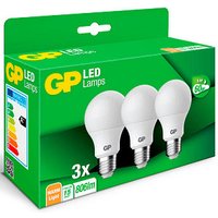 3 GP LED-Lampen Classic A60 E27 8,6 W matt von GP