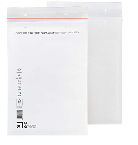 100 Luftpolsterumschläge 240 x 350 mm | Luftpolstertasche F6 | weiße Versandtasche DIN A4+ | verschiedene Mengen wählbar 100 Luftpolsterumschläge 240 x 350 mm | Luftpolstertasche F6 | weiße Versandtasche DIN A4+ | verschiedene Mengen wählbar von GPACK