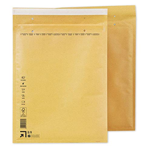 100 Luftpolsterumschläge 290 x 370 mm | Luftpolstertasche H8 | braune Versandtasche DIN B4 | verschiedene Mengen wählbar 100 Luftpolsterumschläge 290 x 370 mm | Luftpolstertasche H8 | braune Versandtasche DIN B4 | verschiedene Mengen wählbar von GPACK