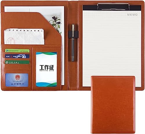 GPDKMNJR, A4 Größe Zwischenablage for Business Schule Büro Konferenz Notizblock Clip Boards(Bruin) von GPDKMNJR