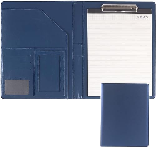 GPDKMNJR, A4 Konferenz Klemmbrett Faltbar Mit Abdeckung Schreiben Arbeit Folio Nachfüllbar Organizer(Blu) von GPDKMNJR