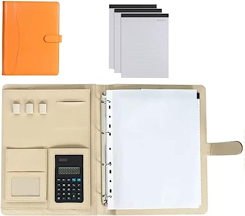 GPDKMNJR, A4-Notizbuch-Organizer for Vorstellungsgespräche, Lebensläufe und Konferenzen.(Oranje) von GPDKMNJR