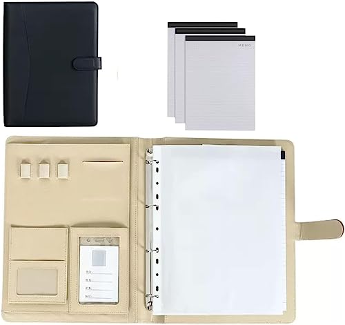 GPDKMNJR, A4-Notizbuch-Organizer for Vorstellungsgespräche, Lebensläufe und Konferenzen.(Svart) von GPDKMNJR