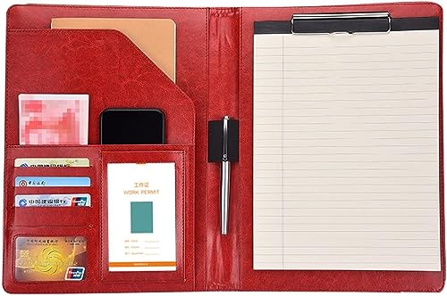 GPDKMNJR, A4-Ordner Konferenz for Legal Pad for Business School Büro Konferenz(Rood) von GPDKMNJR