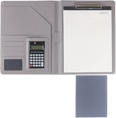 GPDKMNJR, A4 Schreibblock Konferenz Meeting Executive Datei Rechtsdokument Organizer for Männer Frauen(Light Grey) von GPDKMNJR