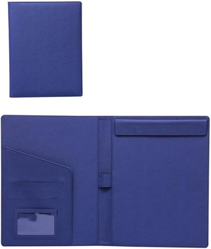 GPDKMNJR, Business-Ordner A4 Schreibblock Dokument Organizer for Frauen Schule Büro Konferenz Clip Boards(Blue) von GPDKMNJR