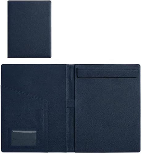 GPDKMNJR, Business-Ordner A4 Schreibblock Dokument Organizer for Frauen Schule Büro Konferenz Clip Boards(Dark Blue) von GPDKMNJR