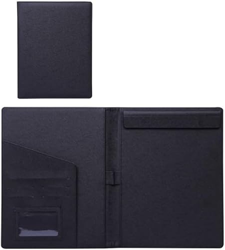 GPDKMNJR, Business-Ordner A4 Schreibblock Dokument Organizer for Frauen Schule Büro Konferenz Clip Boards(Svart) von GPDKMNJR