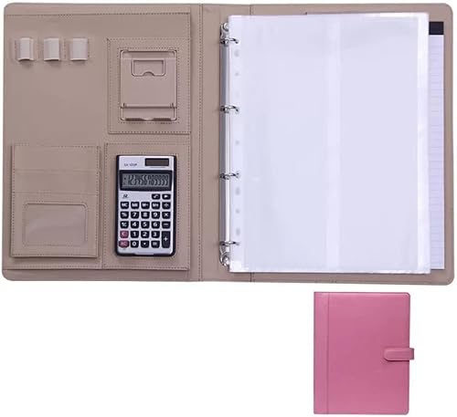 GPDKMNJR, Dokumenten-Organizer, A4, Schreibblock, Notizblock for Männer und Frauen(Roze) von GPDKMNJR