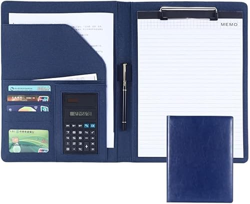GPDKMNJR, Klemmbrett im A4-Format, Organizer for Bewerbungsgespräche, Konferenzen und juristische Dokumente for Damen/Herren(Blue) von GPDKMNJR