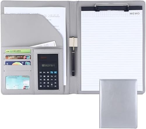 GPDKMNJR, Klemmbrett im A4-Format, Organizer for Bewerbungsgespräche, Konferenzen und juristische Dokumente for Damen/Herren(Light Gray) von GPDKMNJR