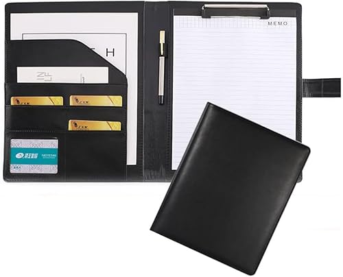 GPDKMNJR, Klemmbrett mit Abdeckung for Rechtsblockhalter, Briefgröße A4, for Geschäftskonferenzen, Notizblöcke, Klemmbretter(Svart) von GPDKMNJR