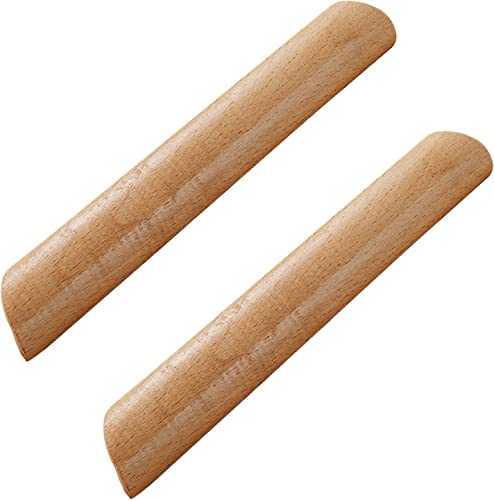 GPDNBIEU, 2 Stück Holz-Schubladenknöpfe, bogenförmiger Griff, Schrankgriff, Holzgriff, Schrank, Schrank, Schubladengriffe mit Schrauben(Hole Distance:192mm) von GPDNBIEU