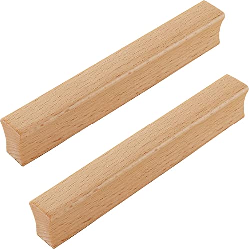 GPDNBIEU, 2 Stück Holzschubladenknöpfe, Schrankgriff, Kleiderschrank, massiv, geeignet for Nachttisch, Schublade, Schrankgriff, Holzgriff(Hole Distance:96mm) von GPDNBIEU