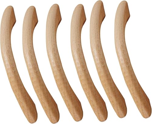 GPDNBIEU, 6 Stück Schrankgriffe, bogenförmiger Griff, Holzgriff, Schrankgriffe mit Befestigungsschrauben(Hole Distance:96mm) von GPDNBIEU