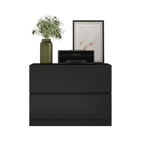 GPDNBIEU, Bücherregal, einzigartiger Nachttisch, moderner, Holz-Beistelltisch, Kommode for Schlafzimmer, Bauernhaus-Möbel, Aufbewahrungsorganisator(Dark Gray) von GPDNBIEU