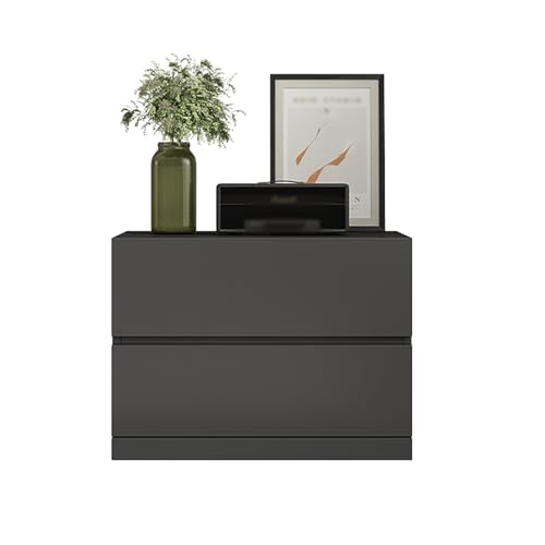 GPDNBIEU, Bücherregal, einzigartiger Nachttisch, moderner, Holz-Beistelltisch, Kommode for Schlafzimmer, Bauernhaus-Möbel, Aufbewahrungsorganisator(Light Gray) von GPDNBIEU