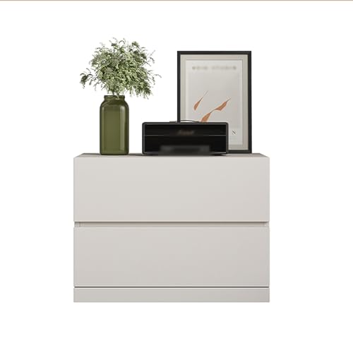 GPDNBIEU, Bücherregal, einzigartiger Nachttisch, moderner, Holz-Beistelltisch, Kommode for Schlafzimmer, Bauernhaus-Möbel, Aufbewahrungsorganisator(White) von GPDNBIEU