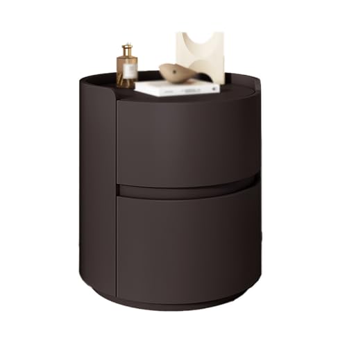 GPDNBIEU, Moderner Bett-Nachttisch, kleiner Tischständer mit Stauraum, Kommode for Schlafzimmer, Nachttische aus Holz, Nachttisch-Beistelltische for und Wohnzimmer(Dark Brown,40x40x50cm) von GPDNBIEU