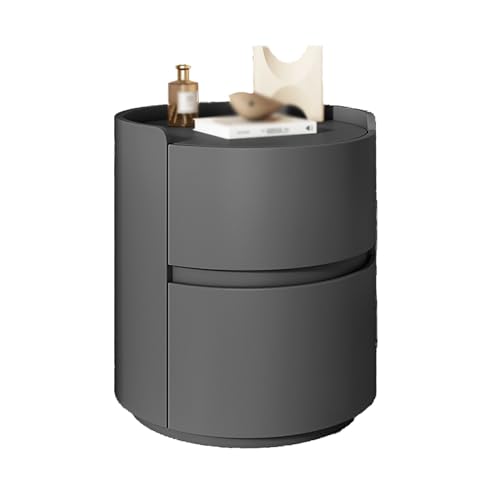 GPDNBIEU, Moderner Bett-Nachttisch, kleiner Tischständer mit Stauraum, Kommode for Schlafzimmer, Nachttische aus Holz, Nachttisch-Beistelltische for und Wohnzimmer(Dark Gray,40x40x50cm) von GPDNBIEU
