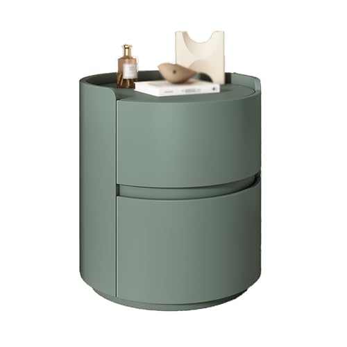 GPDNBIEU, Moderner Bett-Nachttisch, kleiner Tischständer mit Stauraum, Kommode for Schlafzimmer, Nachttische aus Holz, Nachttisch-Beistelltische for und Wohnzimmer(Green,45x45x50cm) von GPDNBIEU