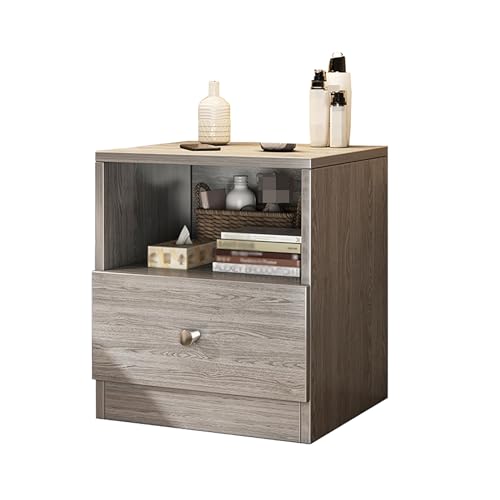 GPDNBIEU, Nachttische aus Holz, for kleine Räume, Eck-Beistelltisch mit Stauraum for Schlafzimmer, Kommode for(A) von GPDNBIEU