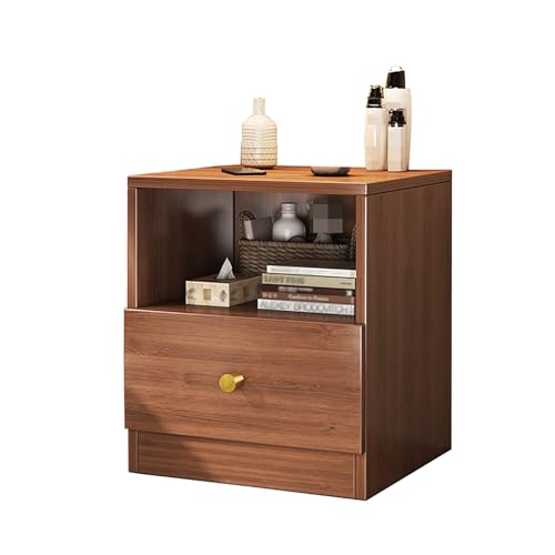 GPDNBIEU, Nachttische aus Holz, for kleine Räume, Eck-Beistelltisch mit Stauraum for Schlafzimmer, Kommode for(C) von GPDNBIEU
