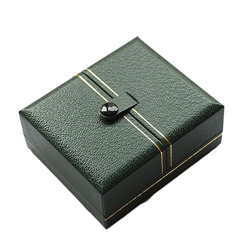 GPDNBIEU, Schmuckschatulle, Mini-Schmuckkästchen, quadratische Flanell-Schmuck-Organizer-Box, Schmuck-Aufbewahrungsbox for Ohrringe, Armbänder, Ringe, Frauen und Mädchen(B) von GPDNBIEU