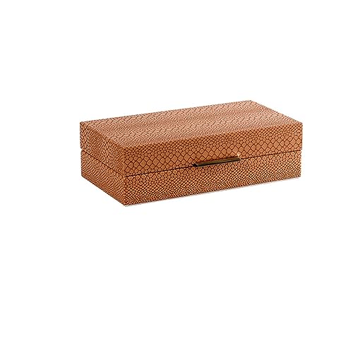 GPDNBIEU, Schmuckschatulle, moderne Luxus-Schmuckvitrine, Leder-Schmuckkästchen, Schmuckhalter-Etui for Ohrringe, Halskette, Armband, Damen und Mädchen(B,36 * 19 * 7.5CM) von GPDNBIEU