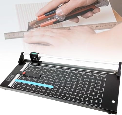 GPECTIFO 24-Zoll-Papierschneider. Robuste Stahlkonstruktion und scharfe Klingen for sicheren Schutz des Papiers, mit klarem Schneidführungsgitter, for Büros, Schulen GPECTIFO 24-Zoll-Papierschneider. Robuste Stahlkonstruktion und scharfe Klingen for sicheren Schutz des Papiers, mit klarem Schneidführungsgitter, for Büros, Schulen von GPECTIFO
