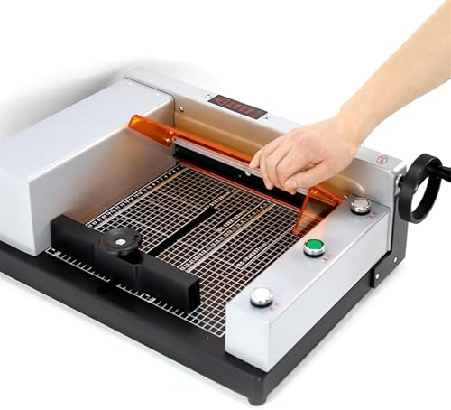 GPECTIFO Elektrischer Papierschneider, A4, Papierschneider mit automatischem Sicherheitsschutz, for Scrapbooking, Etiketten, Coupons, Karten, Bastelpapier und Fotos von GPECTIFO