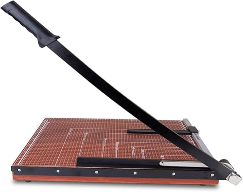 GPECTIFO Holz-B3-Papierschere, Guillotine-Papierschere auf Metallbasis, for Schneiden von Normalpapier und Fotos, robust, praktisch, schnell (53 x 41 cm) von GPECTIFO