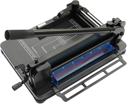 GPECTIFO Manueller Papierschneider mit Gitterlinien, 400-Blatt-Stapelschneider, 40–315 mm, Hochleistungs-Papierschneider, handgekurbelte Walze GPECTIFO Manueller Papierschneider mit Gitterlinien, 400-Blatt-Stapelschneider, 40–315 mm, Hochleistungs-Papierschneider, handgekurbelte Walze von GPECTIFO