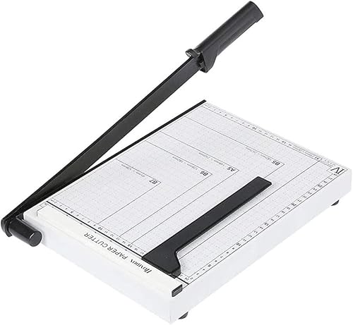 GPECTIFO Professioneller Guillotine-Papierschneider aus Holz, scharf, langlebig, Papierschneider, Bastelschneider, praktisch, schnell, verschleißfest, Dickes Stahlmesser, Gummigriff GPECTIFO Professioneller Guillotine-Papierschneider aus Holz, scharf, langlebig, Papierschneider, Bastelschneider, praktisch, schnell, verschleißfest, Dickes Stahlmesser, Gummigriff von GPECTIFO
