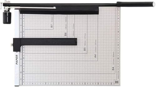 GPECTIFO Schneidbares Papier, manueller Papierschneider, Fotoschneider, manueller Fotoschneider, Stahlbasis, 400 x 311 mm, weißes Papier GPECTIFO Schneidbares Papier, manueller Papierschneider, Fotoschneider, manueller Fotoschneider, Stahlbasis, 400 x 311 mm, weißes Papier von GPECTIFO