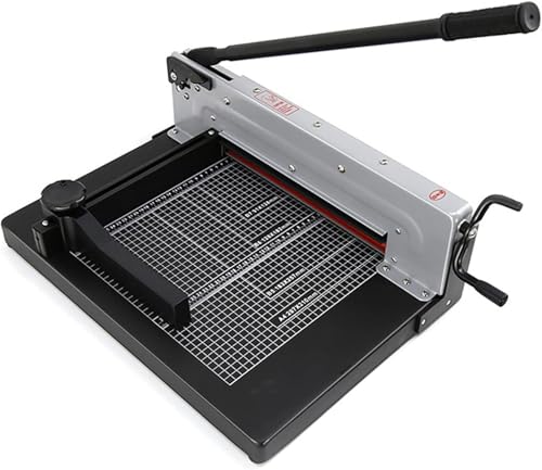 GPECTIFO Stapelschneider for 400 Blatt, manueller Papierschneider, robuster Guillotine-Schneider mit Rasterlinien for Schneiden von 40–315 mm Papier GPECTIFO Stapelschneider for 400 Blatt, manueller Papierschneider, robuster Guillotine-Schneider mit Rasterlinien for Schneiden von 40–315 mm Papier von GPECTIFO