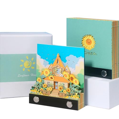 3D-Pos-Notizen, 76 Stück, Geschenk, Schreibtischdekoration, geeignet für Zuhause, Büro, Notizbuch, 9 x 8 x 2,5 cm von GPENGHJ