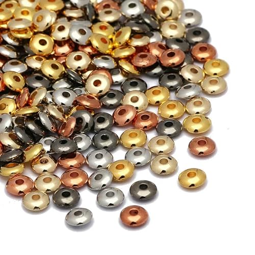 200 Stück/Los 6 mm Abstandsperlen, Radperle, flache, runde, lose Perlen für die Herstellung von DIY-Schmuckzubehör-6 mm gemischt_a-200 Stück 200 Stück/Los 6 mm Abstandsperlen, Radperle, flache, runde, lose Perlen für die Herstellung von DIY-Schmuckzubehör-6 mm gemischt_a-200 Stück von GPRTPL