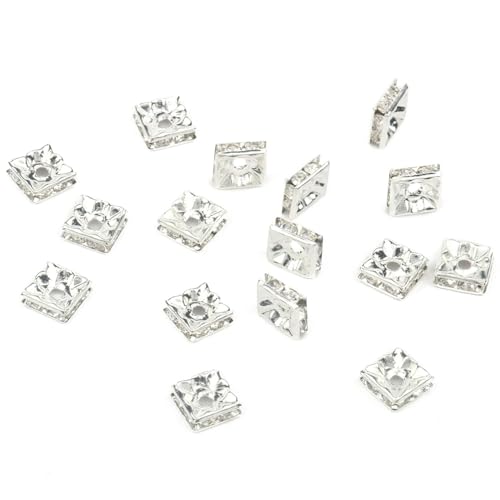 50 Stück/Los 4 6 8 10 mm Strass-Rondelle, runde lose Abstandsperlen für Schmuckherstellung, Armband, Halskette, Zubehör-Quadrat-Silber-4 mm-50 Stück 50 Stück/Los 4 6 8 10 mm Strass-Rondelle, runde lose Abstandsperlen für Schmuckherstellung, Armband, Halskette, Zubehör-Quadrat-Silber-4 mm-50 Stück von GPRTPL