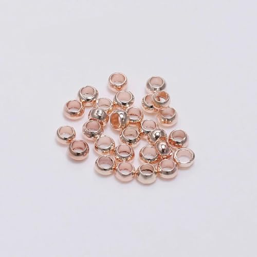 500 Stück/Los Gold Silber Kupfer Kugel Crimp Endperlen Durchmesser 1,5–3 mm Stopper Abstandsperlen für DIY Schmuckherstellung Zubehör-Roségold-3 mm 500 Stück/Los Gold Silber Kupfer Kugel Crimp Endperlen Durchmesser 1,5–3 mm Stopper Abstandsperlen für DIY Schmuckherstellung Zubehör-Roségold-3 mm von GPRTPL