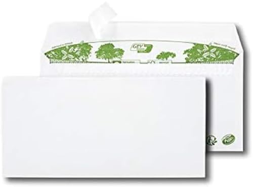 GPV 2821 Briefumschläge ERA Pure DL recycling ohne Fenster 80g Inh.500, weiß GPV 2821 Briefumschläge ERA Pure DL recycling ohne Fenster 80g Inh.500, weiß von GPV