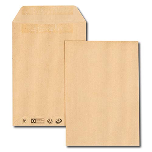GPV 4250 Versandtaschen, C5, 162 x 229 mm, braun, Gewicht: 90 g von GPV