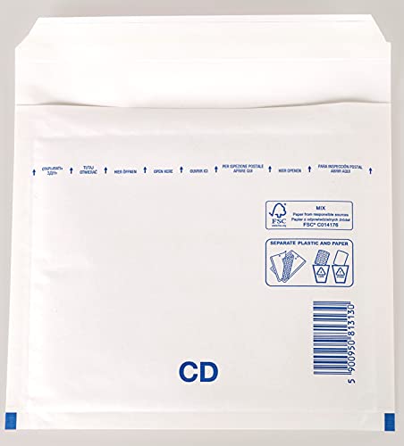 200 Stück Luftpolsterumschlag Luftpolstertasche Versandtasche CD 200x175 mm von GPack