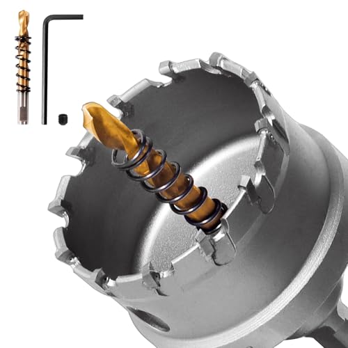 GPtzlei HM Lochsäge, Sägezahnbohrer für Edelstahl, Metall, Eisen, Holz & Kunststoff (45mm) von GPtzlei