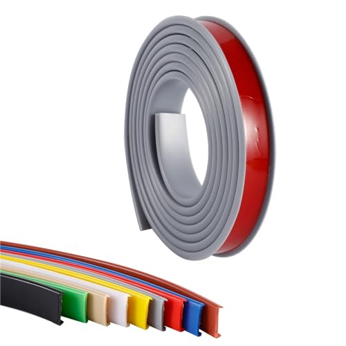 5M Selbstklebend Kantenschuprofil, Kantenschutz - Flexibel Eckschutzprofil, einfache Montage, Edge Guard U-Kanal(Gray,16 mm) von GQQGSHOP