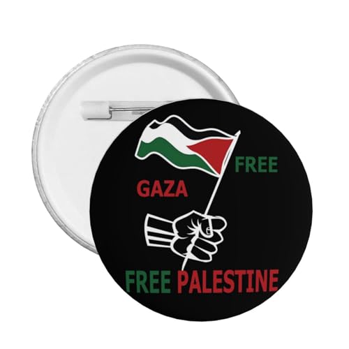 Free Gaza Free Palestine (2) Pin Support Palestine Pin We Stand With Palestine Abzeichen Button Pins Button Badge Button Pin rund 12 Stück groß von GQWJKSZ