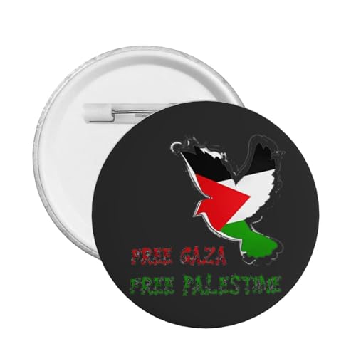 Free Gaza Free Palestine (3) Pin „Support Palestine-Pin „We Stand With Palestine-Abzeichen, Button-Pins, Button-Abzeichen, rund, 20 Stück, mittelgroß von GQWJKSZ