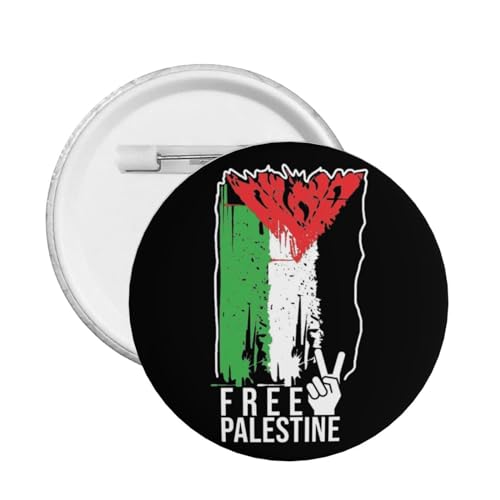 Free Palestine (2) Pin Support Palestine Pin We Stand With Palestine Badges Button Pins Button Badge Button Pin Rund 1 Stück groß von GQWJKSZ