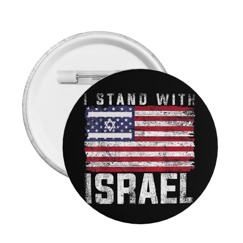 „Ich stehe mit Israel-Anstecker „Bete für Israel stark-Anstecker „Amerikaner stehen mit Israel-Anstecker „Unterstützen Sie Israel-Anstecker „Wir stehen mit Israel-Abzeichen Button-Anstecker Butto von GQWJKSZ